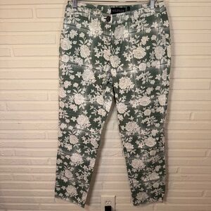 Wildfang Green Floral The Empower Relaxed Fit Trouser, Women’s Size 6